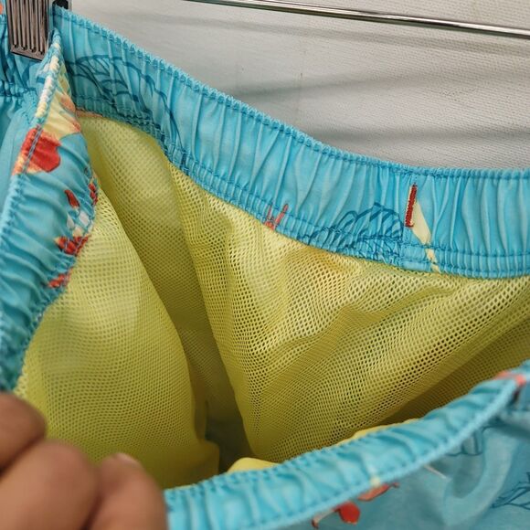 TOMMY BAHAMA Relax mens swim trunks board shorts Blue floral size Large - Picture 4 of 9